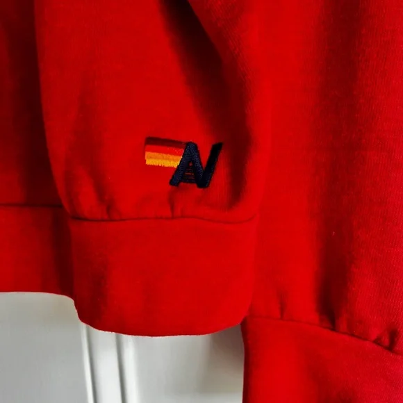 Aviator Nation Red Lightning Bolt Sweatshirt - Picture 5 of 6